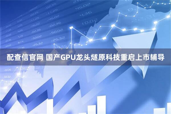 配查信官网 国产GPU龙头燧原科技重启上市辅导