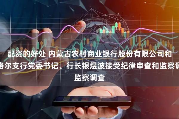 配资的好处 内蒙古农村商业银行股份有限公司和林格尔支行党委书记、行长银煜波接受纪律审查和监察调查